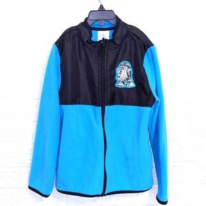 Teal R2D2 Fleece boys jacket size 7/8